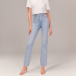 Abercrombie the ankle straight ultra high rise Jeans